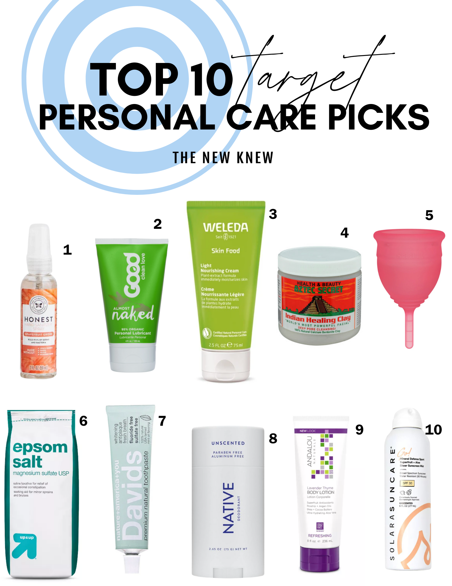 Top 10 Target Personal Care Picks by TNK.
